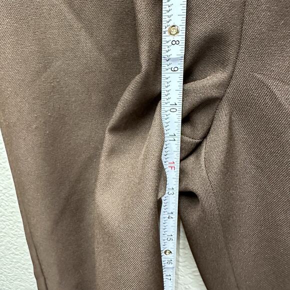 Alfred Dunner Dress Pants Womens Sz Petites 10 Brown Pull on Stretch 2 Pockets - Picture 8 of 12